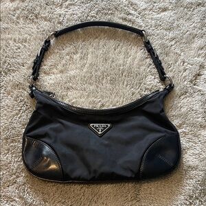 Prada Sleek Black Shoulder Bag